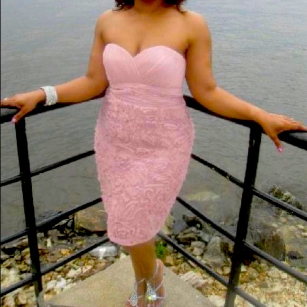 JS Collections- Blush Pink Petals Dress l Size 12